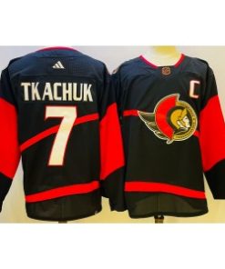 Senators 7 Brady Tkachuk Black 2022-23 Retro Men Jersey