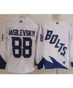 Tampa Bay Lightning 88 Andrei Vasilevskiy White Men Jersey