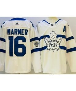 Toronto Maple Leafs 16 Mitchell Marner White 2022-23 Retro Men Jersey