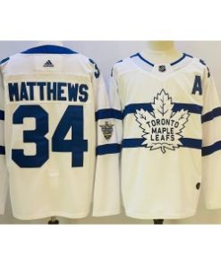Toronto Maple Leafs 34 Auston Matthews White 2022-23 Retro Men Jersey