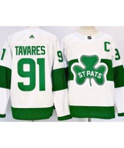 Toronto Maple Leafs 91 John Tavares Saint Patrick Men Jersey