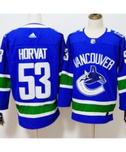Vancouver Canucks 53 Bo Horvat Blue Men Jersey