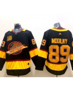 Vancouver Canucks 89 Alexander Mogilny Black 50th Anniversary Men Jerseys