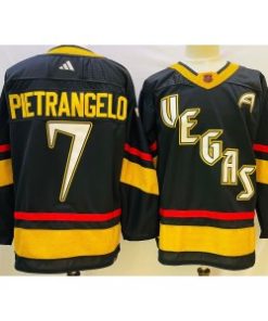 Vegas Golden Knights 7 Alex Pietrangelo Black 2022-23 Retro Men Jersey