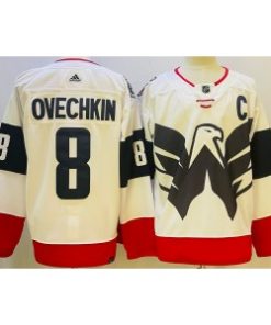Washington Capitals 8 Alexander Ovechkin White 2022-23 Retro Men Jersey