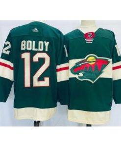 Wild 12 Matt Boldy Green Adidas Men Jersey