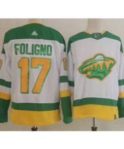 Wild 17 Foligno White Adidas Men Jersey