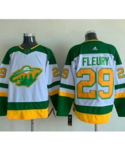 Wild 29 Marc Andre Fleury White Green Adidas Men Jersey