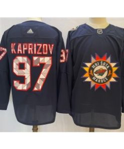 Wild 97 Kirill Kaprizov Throwback 2022 New Adidas Men Jersey