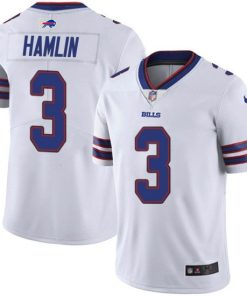 Women's Buffalo Bills #3 Damar Hamlin White Vapor Untouchable Stitched Jersey(Run Small)