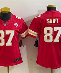 Women's Kansas City Chiefs #87 Taylor Swift Red 2023 F.U.S.E. Vapor Untouchable Limited Football Stitched Jersey(Run Small)