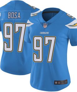 Women's Los Angeles Chargers #97 Joey Bosa Blue Vapor Untouchable Limited Stitched Jersey(Run Small)