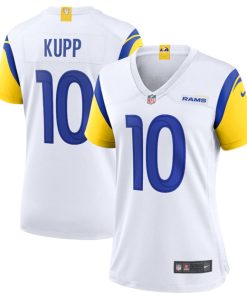 Women's Los Angeles Rams #10 Cooper Kupp White Vapor Untouchable Limited Stitched Jersey(Run Small)