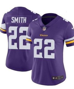 Women's Minnesota Vikings #22 Harrison Smith Purple Vapor Untouchable Limited Stitched Jersey(Run Small)
