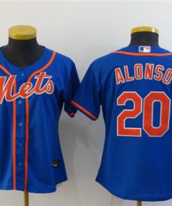 Women's New York Mets #20 Pete Alonso Blue Cool Base Stitched MLB Jersey(Run Small)