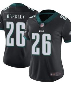 Women's Philadelphia Eagles #26 Saquon Barkley Black Vapor Untouchable Limited Football Jersey(Run Small)