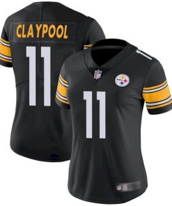 Women's Pittsburgh Steelers #11 Chase Claypool Black Vapor Untouchaable Limited Stitched Jersey(Run Small)