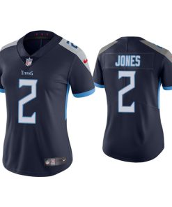 Women's Tennessee Titans #2 Julio Jones Navy Vapor Untouchable Limited Stitched Football Jersey(Run Small)