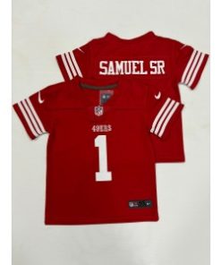 49ers 1 Deebo Samuel Red Toddler Jersey