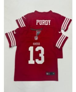 49ers 13 Brock Purdy Red Toddler Jersey
