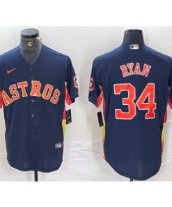 Houston Astros 34 Nolan Ryan Cool Base Men Jersey