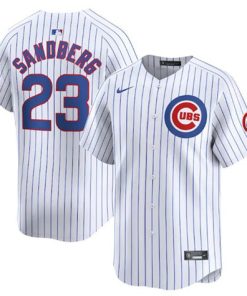 Men's Chicago Cubs #23 Ryne Sandberg White Cool Base Stitched Baseball Jersey
