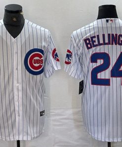 Youth Chicago Cubs #24 Cody Bellinger White Cool Base Stitched Baseball Jersey