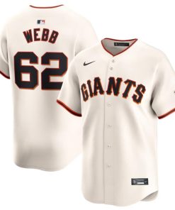 Men's San Francisco Giants #62 Logan Webb Cream Cool Base Stitched Baseball Jersey