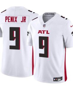 Men's Atlanta Falcons #9 Michael Penix Jr White 2024 Draft F.U.S.E. Vapor Untouchable Limited Football Stitched Jersey