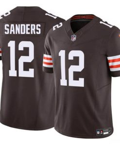 Men's Cleveland Browns #12 Shedeur Sanders Brown 2025 F.U.S.E. Vapor Limited Football Stitched Jersey