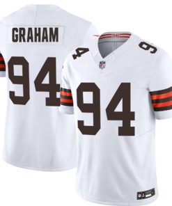 Men's Cleveland Browns #94 Mason Graham 2025 Draft F.U.S.E.  Whiter Vapor Limited Football Stitched Jersey.jpg