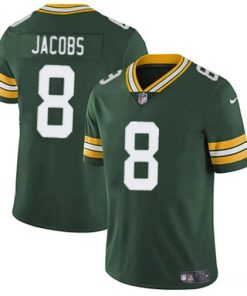 Men's Green Bay Packers #8 Josh Jacobs Green Vapor Limited Football Stitched Jersey