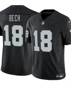 Men's Las Vegas Raiders #18 Jack Bech Black 2025 Draft F.U.S.E. Vapor Untouchable Football Stitched Jersey