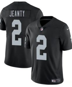 Men's Las Vegas Raiders #2 Ashton Jeanty Black 2025 Draft Vapor Untouchable Limited Football Stitched Jersey