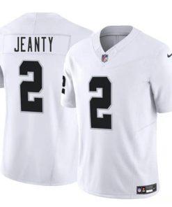 Men's Las Vegas Raiders #2 Ashton Jeanty White 2025 F.U.S.E. Vapor Football Stitched Jersey