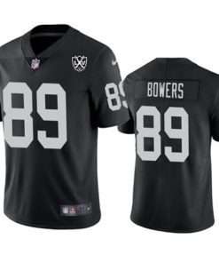 Men's Las Vegas Raiders #89 Brock Bowers Black 2024 65th Anniversary Patch Vapor Limited Football Stitched Jersey