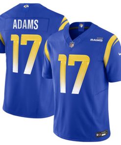 Men's Los Angeles Rams #17 Davante Adams Blue 2024 F.U.S.E. Vapor Untouchable Limited Football Stitched Jersey