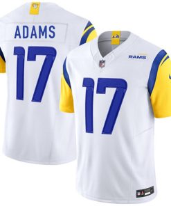Men's Los Angeles Rams #17 Davante Adams White 2024 F.U.S.E. Vapor Untouchable Limited Football Stitched Jersey