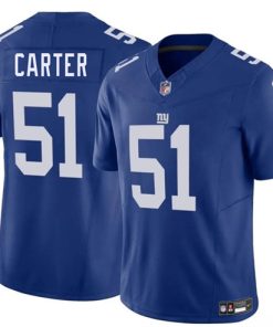 Men's New York Giants #51 Abdul Carter Blue 2025 Draft F.U.S.E. Vapor Untouchable Limited Football Stitched Jersey