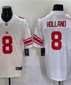Men's New York Giants #8 Jevon Holland White 2025 Vapor Untouchable Limited Football Stitched Jersey