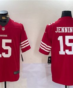 Men's San Francisco 49ers #15 Jauan Jennings Red Vapor Untouchable Limited Football Stitched Jersey