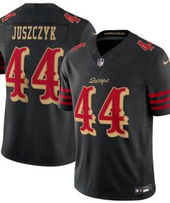 Men's San Francisco 49ers #44 Kyle Juszczyk Black 2025 F.U.S.E. “Rivalries” Vapor Limited Football Stitched Jersey