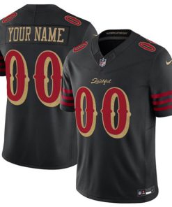 Men's San Francisco 49ers Active Player Custom Black 2025 F.U.S.E. “Rivalries” Vapor Limited Football Stitched Jersey