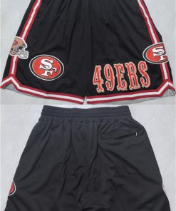 Men's San Francisco 49ers Black Shorts (Run Small)