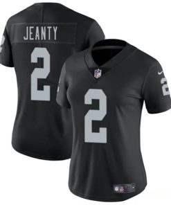 Women's Las Vegas Raiders #2 Ashton Jeanty Black 2025 Vapor Football Stitched Jersey(Run Small)