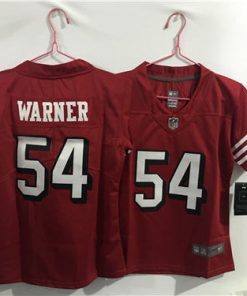 Youth San Francisco 49ers #54 Fred Warner Red  Limited Stitched Football Jersey